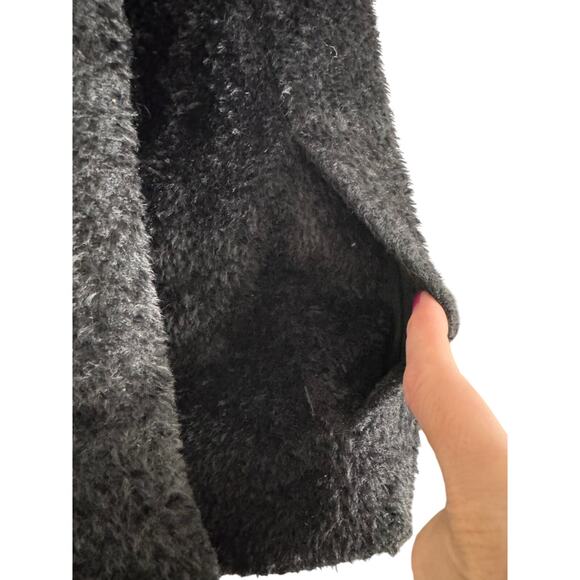 Max Mara Vintage Teddy Bear Icon Alpaca and Wool Black Jacket Size 8 - Picture 10 of 10